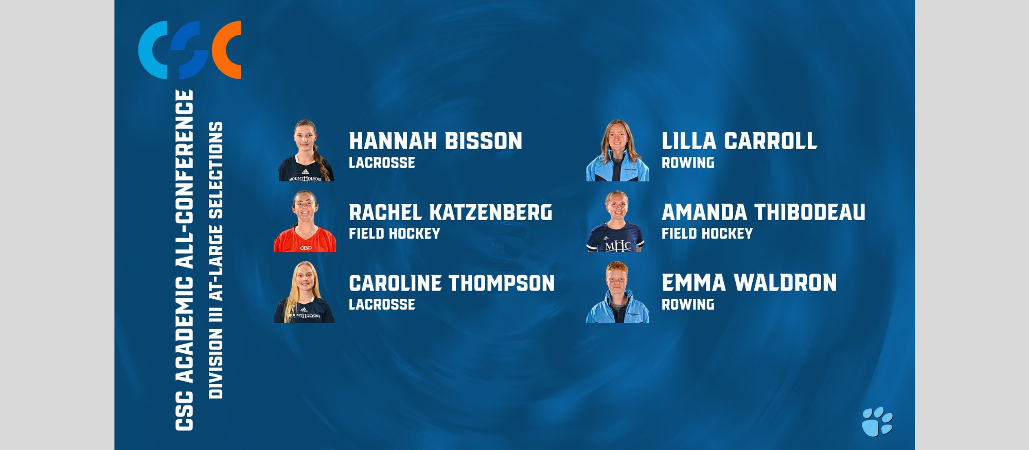 Six Lyons win CSC At-Large Academic All-District honors
