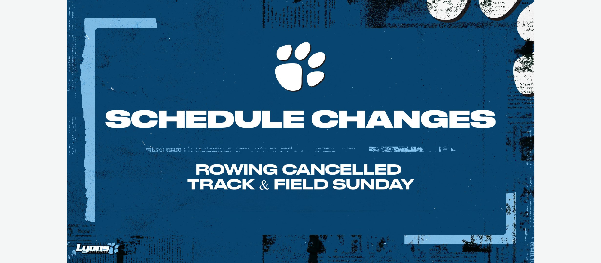 Weather forecasts force weekend schedule changes