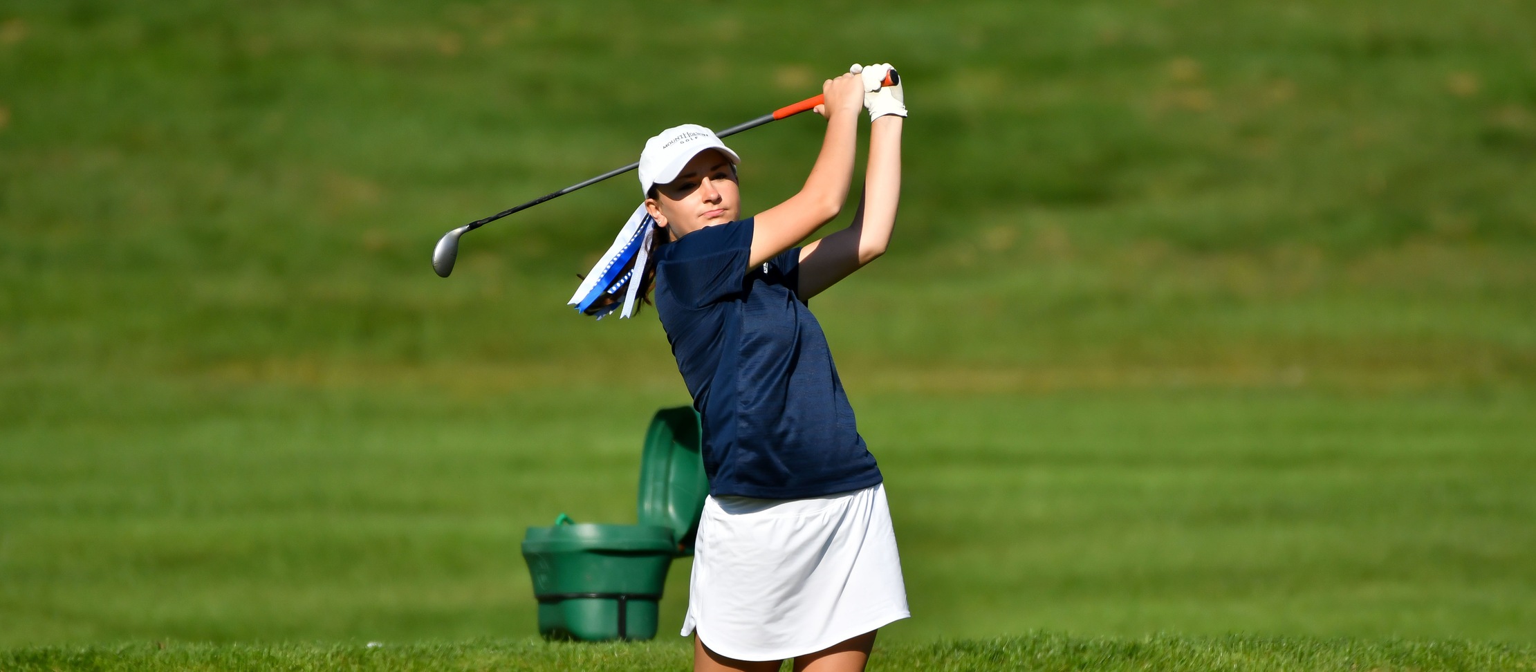 Action photo of Lyons golfer Elizabeth Andrian.