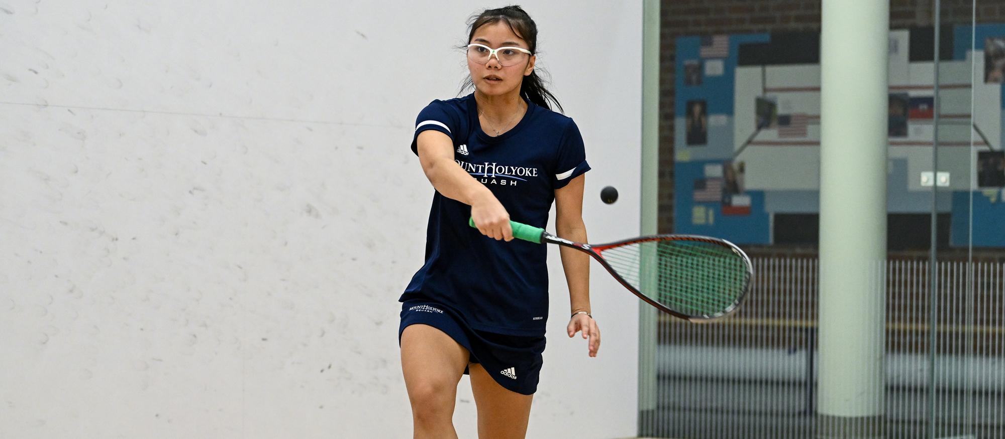 Ku Paw took a game in a 3-1 defeat at the No. 2 position against Haverford College on Jan. 20, 2024 at Yale. (RJB Sports file photo)