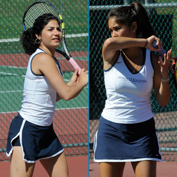 Marifian and Sayarath Named NEWMAC Women&rsquo;s Tennis Doubles Team of the Week