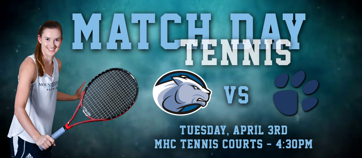 Tennis gameday central graphic, featuring junior Joy Maran.