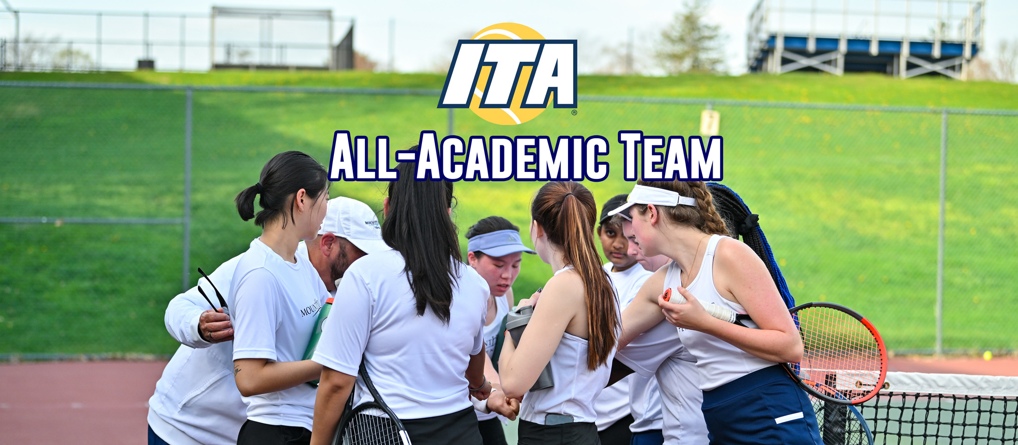The Mount Holyoke College tennis team achieved an average GPA of 3.80 in 2022-23, with all eight members receiving ITA Scholar-Athlete honors. (RJB Sports file photo)