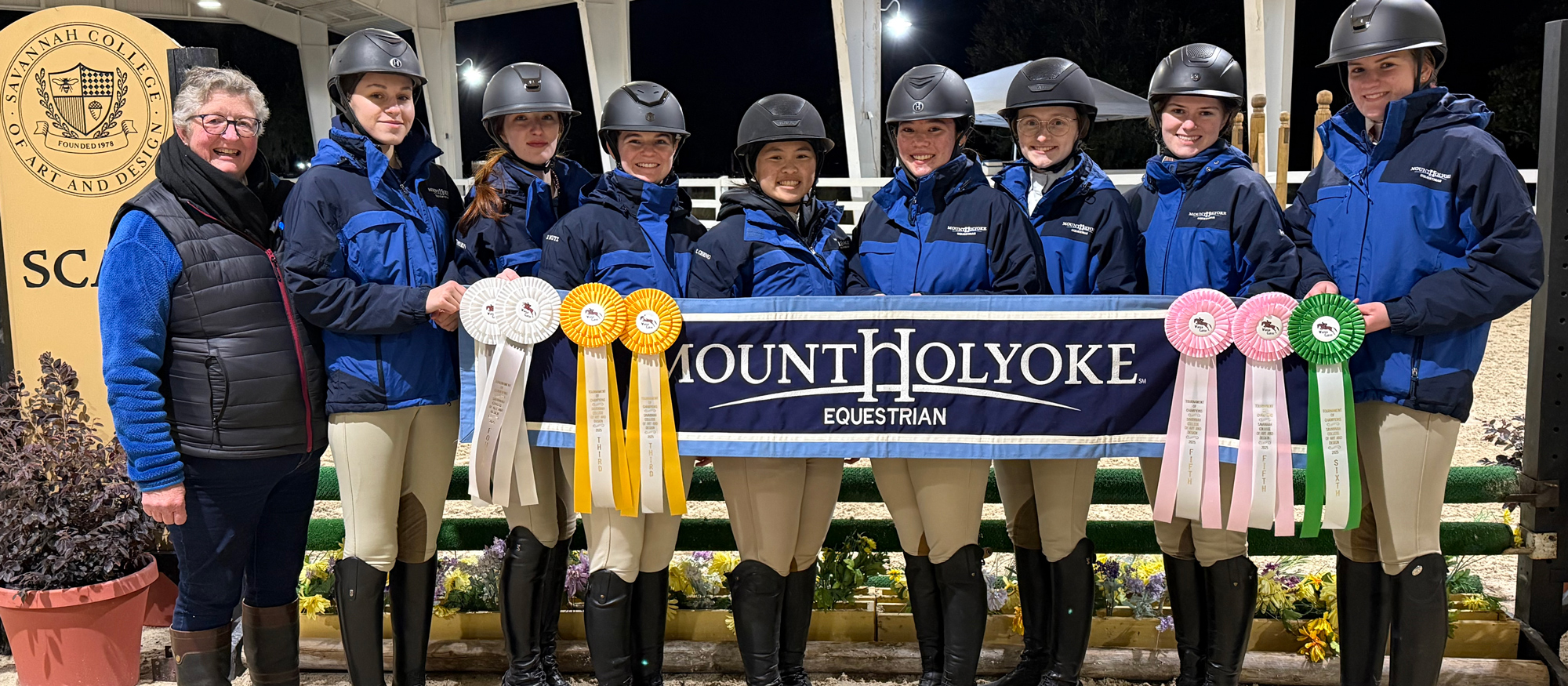 Mount Holyoke placed 11th at an unusually chilly Winter Classic Tournament of Champions at Savannah College of Art & Design on Jan. 25, 2025.