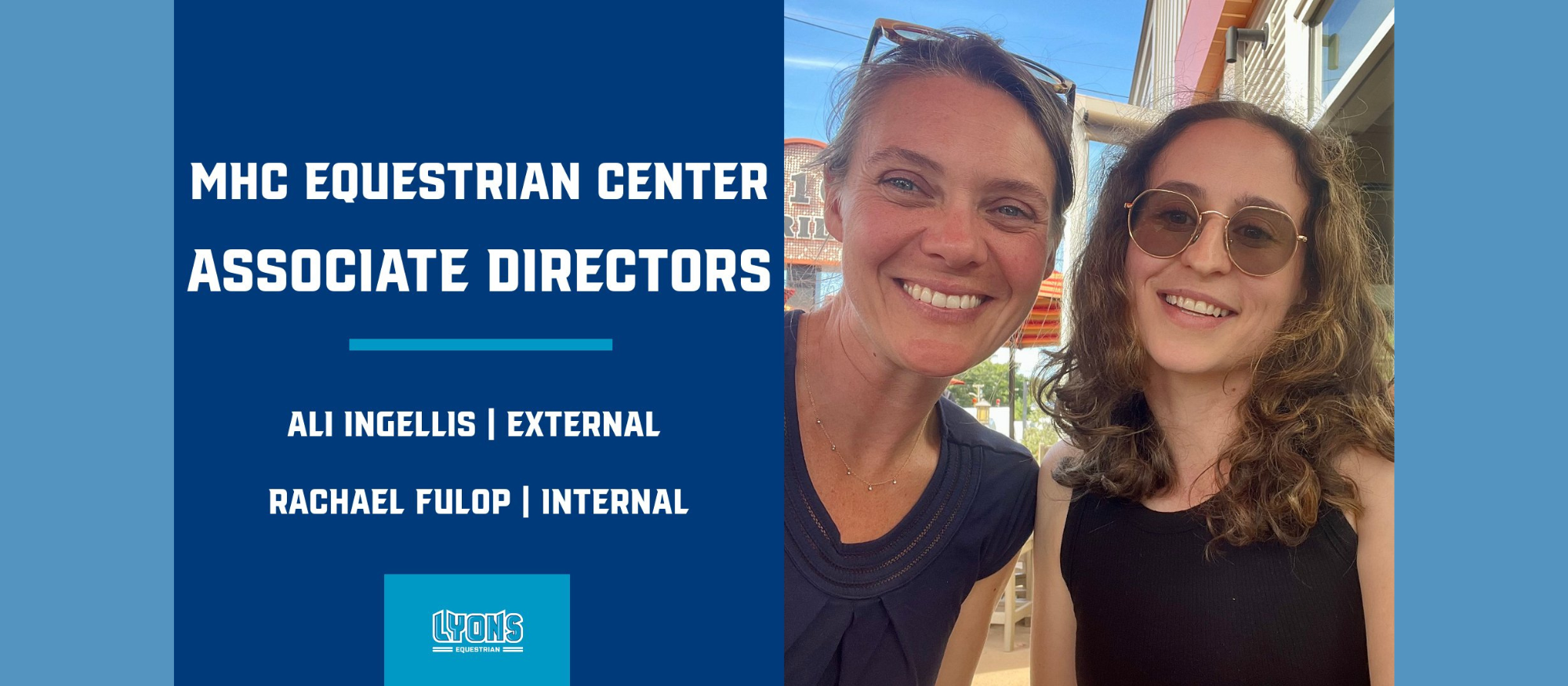Fulop '19, Ingellis '07 tapped to direct MHC Equestrian Center