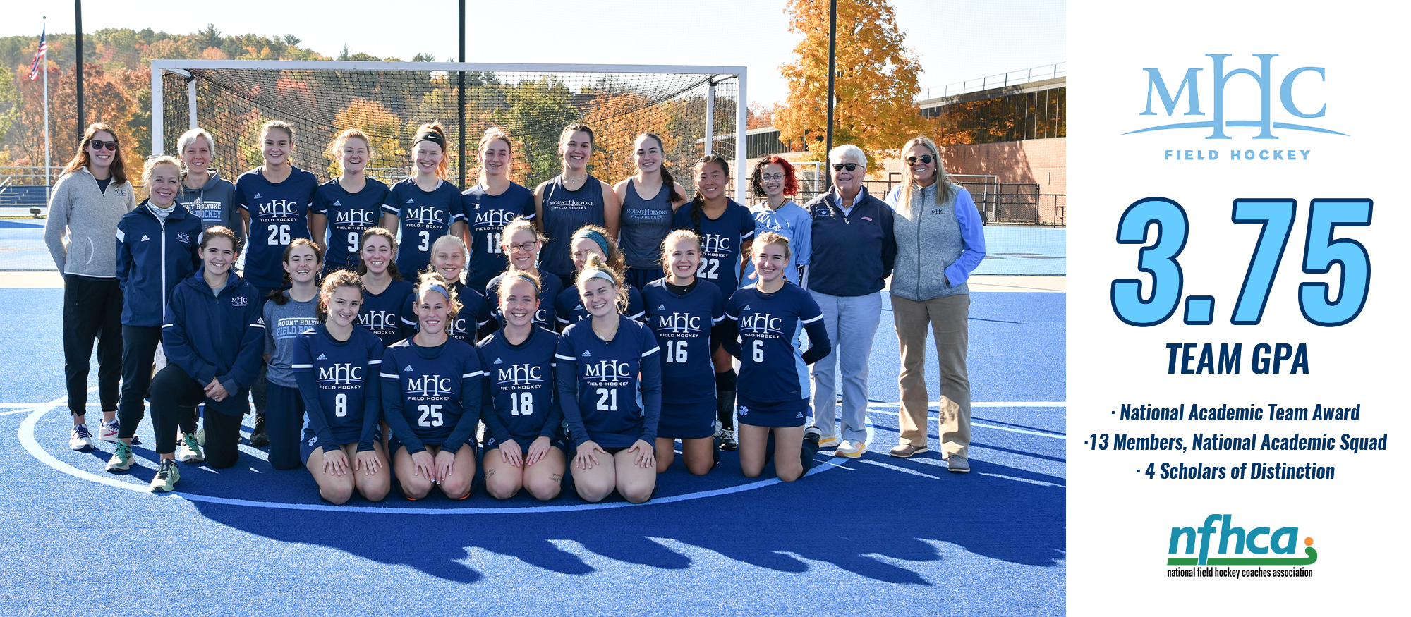 Field hockey rakes in NHFCA academic honors