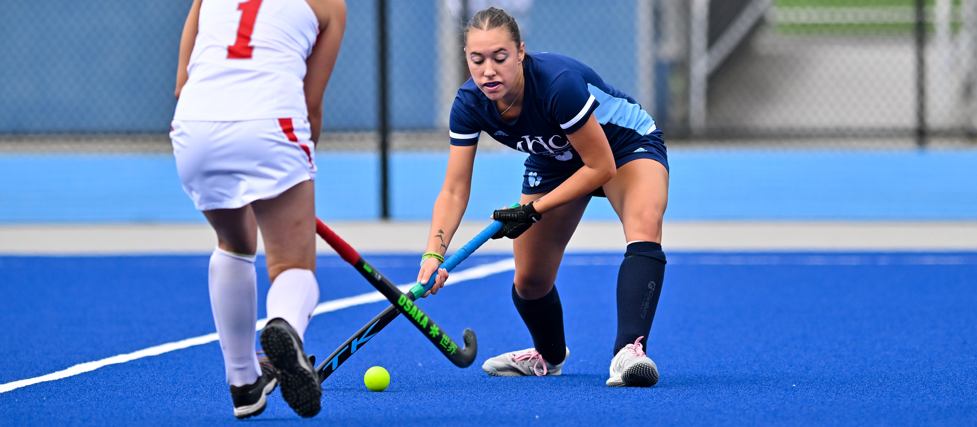 Scout Climie had three goals and one assist in Mount Holyoke's 6-0 victory over Elms College on Sept. 26, 2024. (RJB Sports file photo)