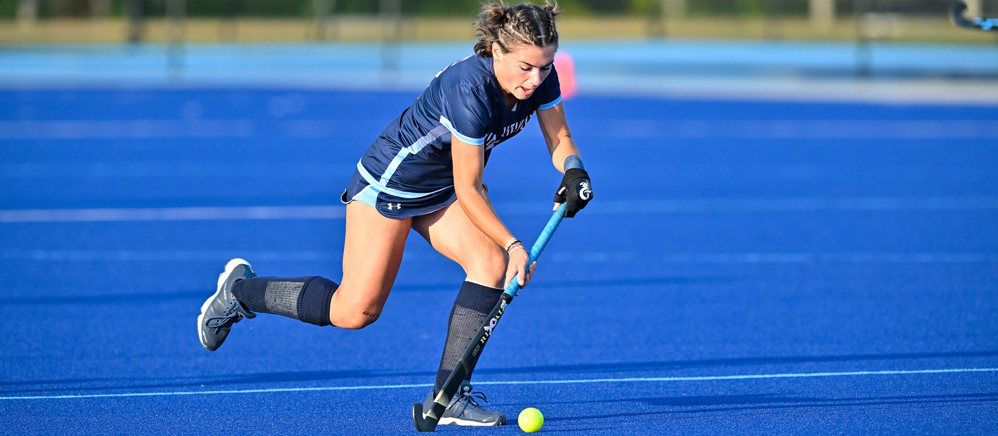 MJ Owens scored her 15th goal, the most by a Lyons player since 2013, in Mount Holyoke's season finale on Nov. 1, 2025. (RJB Sports file photo)