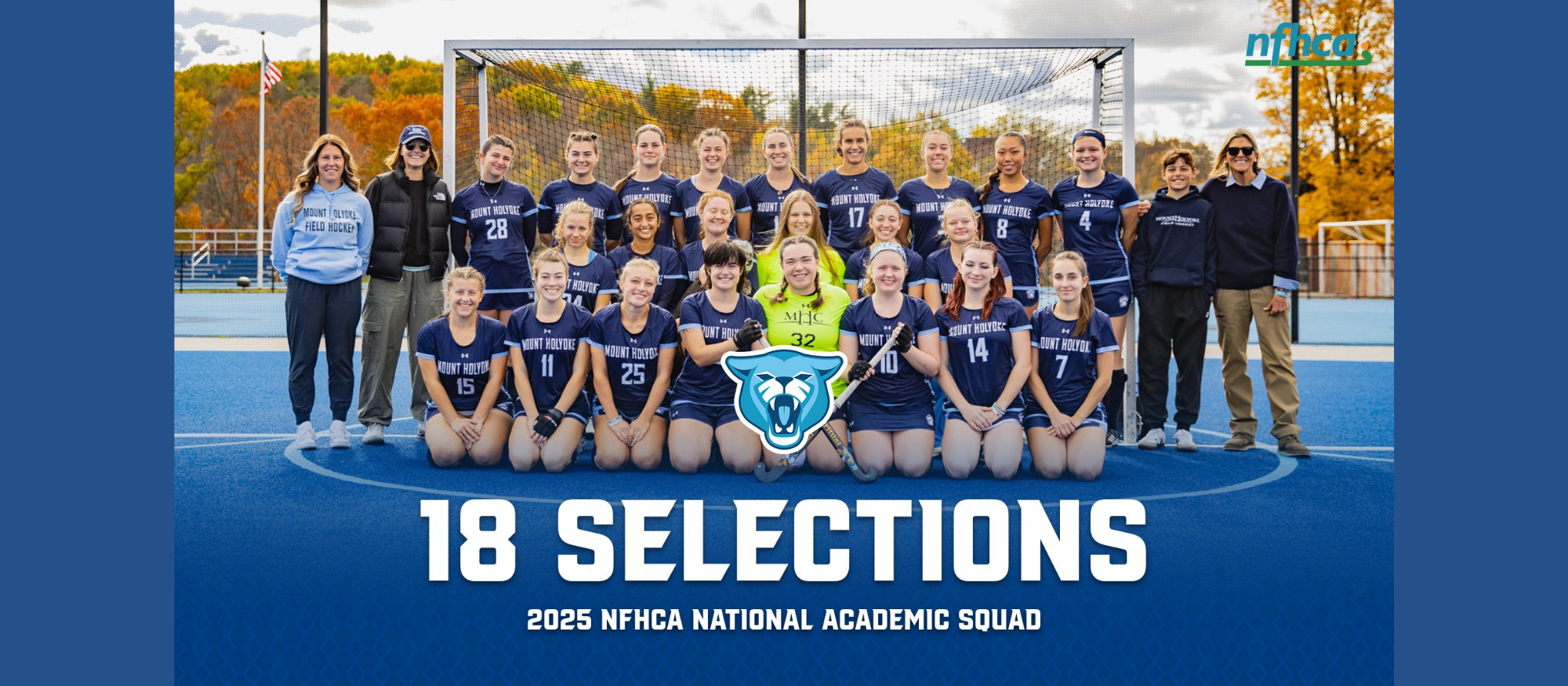 Field hockey repeats as NFHCA National Academic Team; 18 Lyons named to National Academic Squad