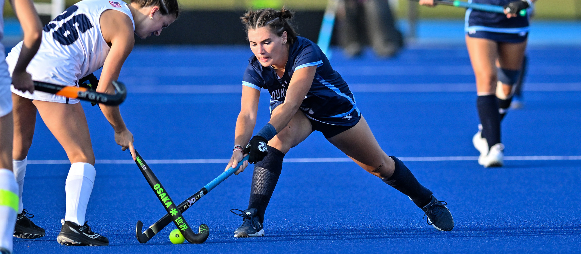 MJ Owens scored two goals as Mount Holyoke defeated Dean College 4-0 on Sept. 11, 2025. (RJB Sports file photo)