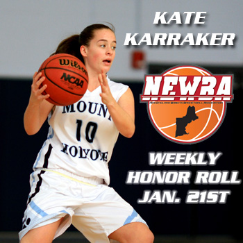 Karraker Tabbed to NEWBA Weekly Honor Roll