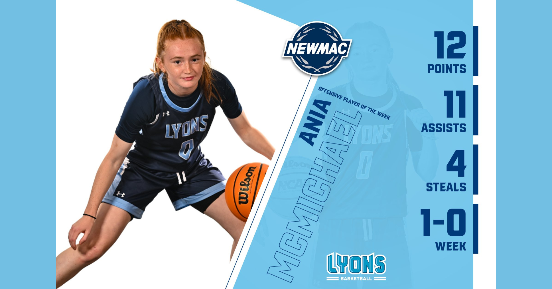 McMichael named NEWMAC Offensive Player of the Week