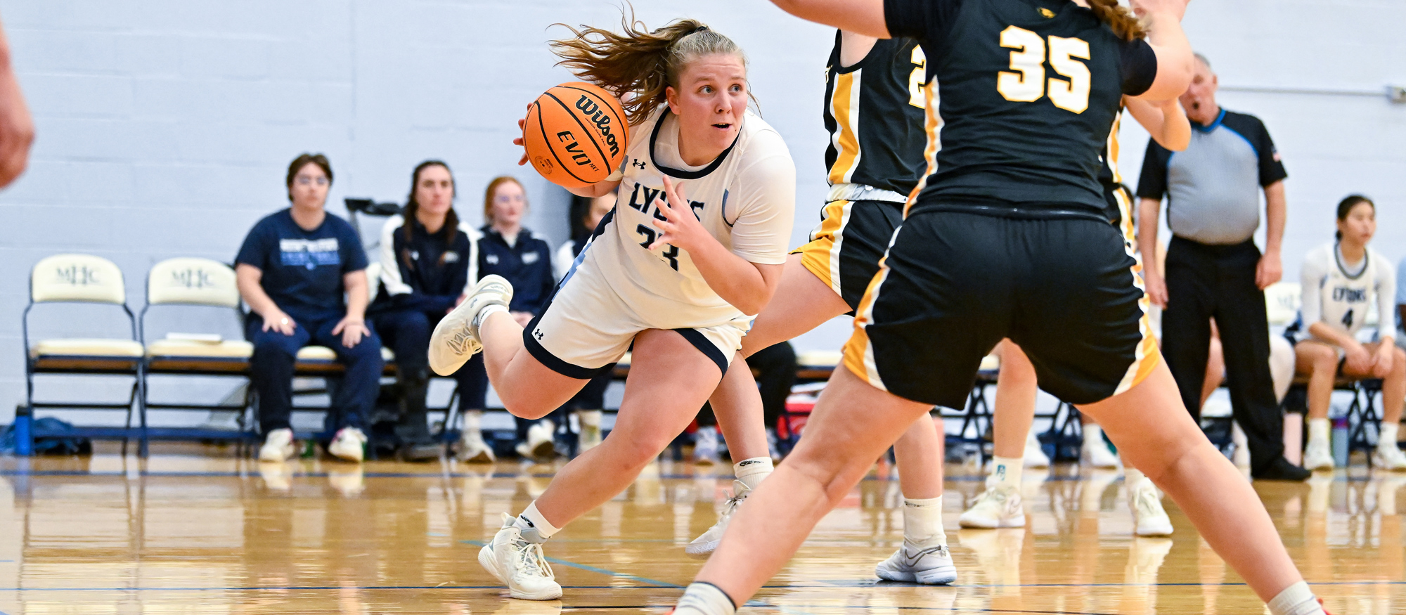 Cal McGonagle shared the game-high with 11 points at Worcester State on Jan. 13, 2025. (RJB Sports file photo)