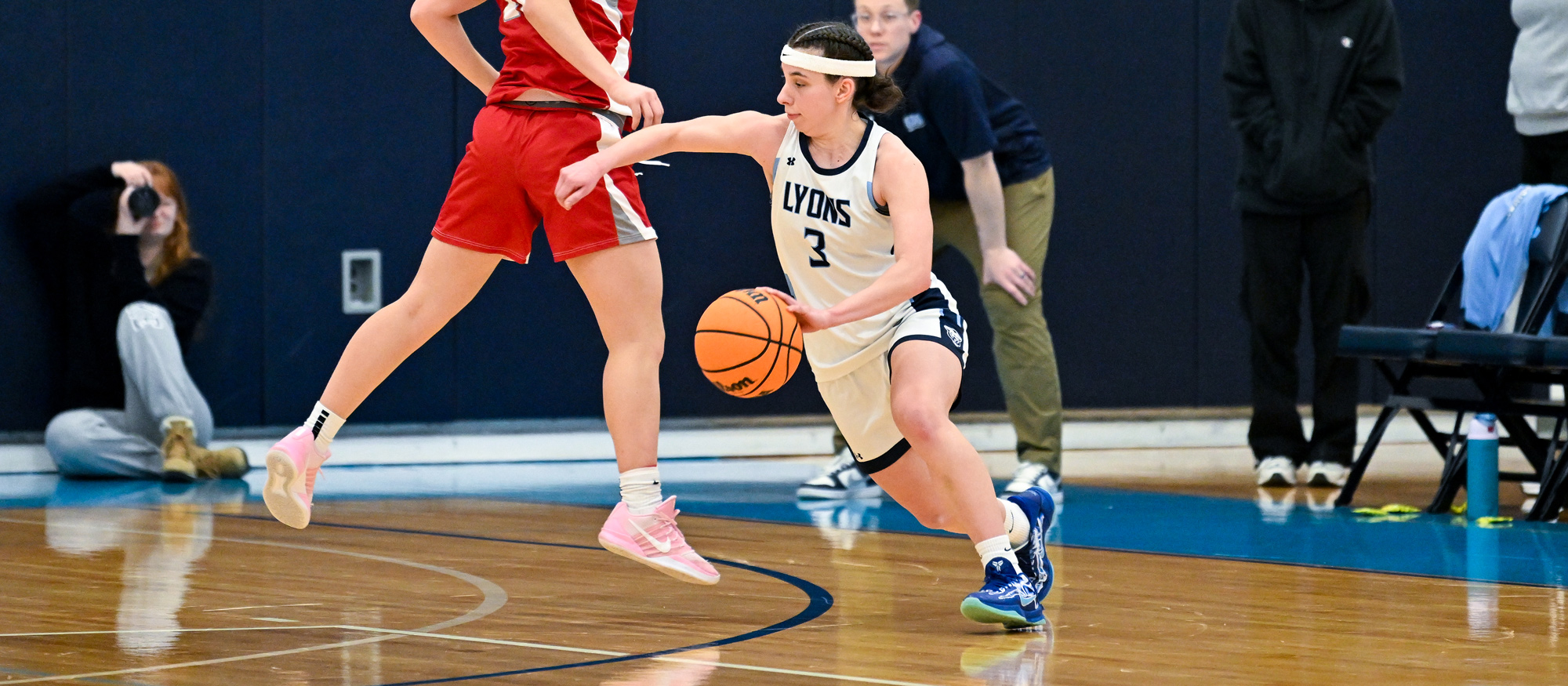 Alex Twomey had 18 points, 10 rebounds and three assists on her Senior Day for Mount Holyoke against Coast Guard on Feb. 21, 2026. (RJB Sports file photo)