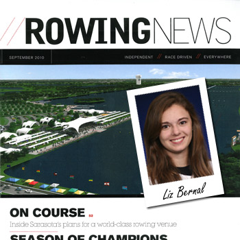 Crew Team Member Liz Bernal Talks Training in "Rowing News"