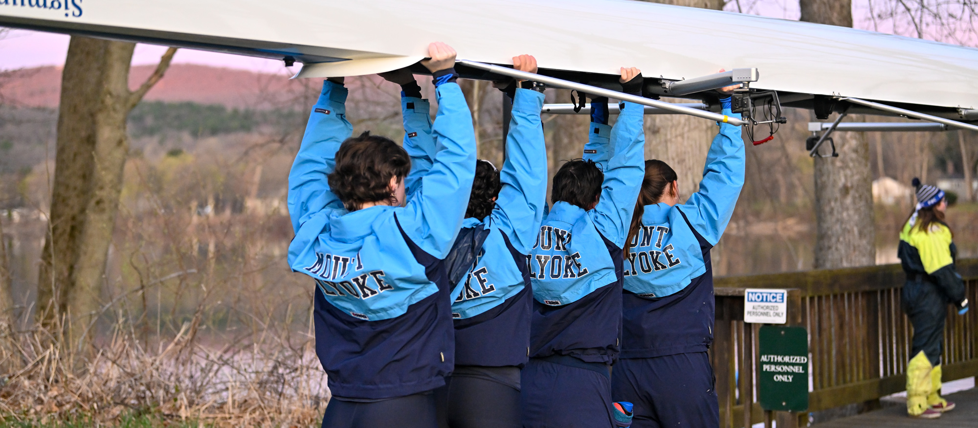 Rowing races head to head at 11th-ranked Coast Guard; novice four wins