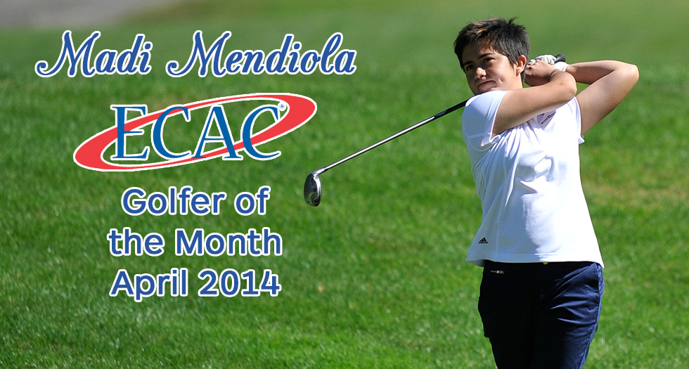 Mendiola Named ECAC Golfer of the Month