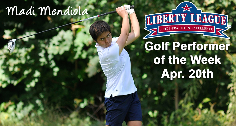 Mendiola Named Liberty League co-Performer of the Week