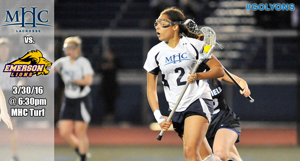 Lyons Game Day Central: Lacrosse vs. Emerson on Wednesday