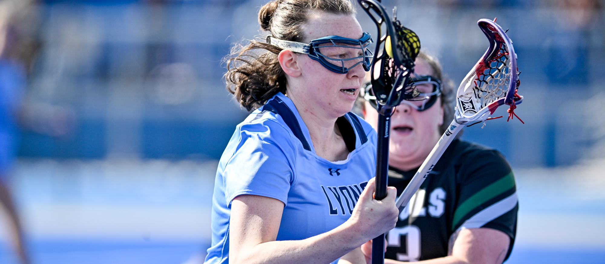 Ella Phillips had a goal and an assist in Mount Holyoke's 14-11 loss to Salem State on April 1, 2025. (RJB Sports file photo)