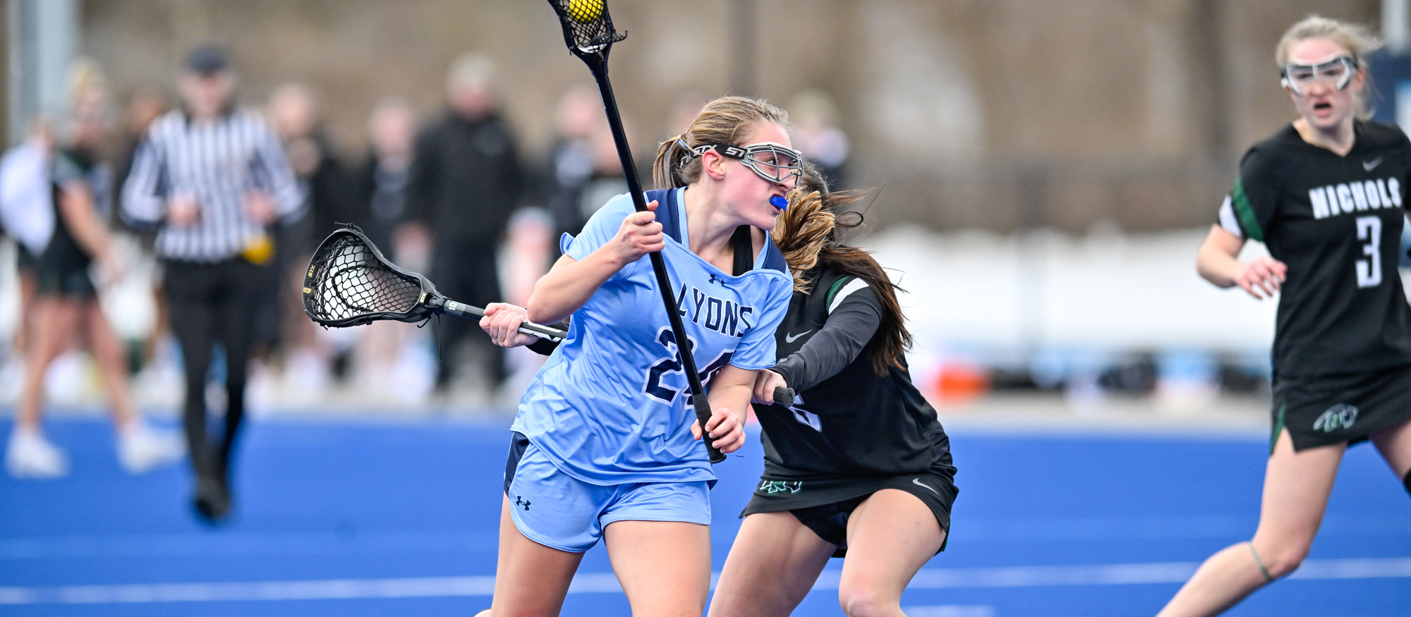Juliana Spaulding scored three times, including her 30th goal in nine games, at Wheaton on March 29, 2025. (RJB Sports file photo)