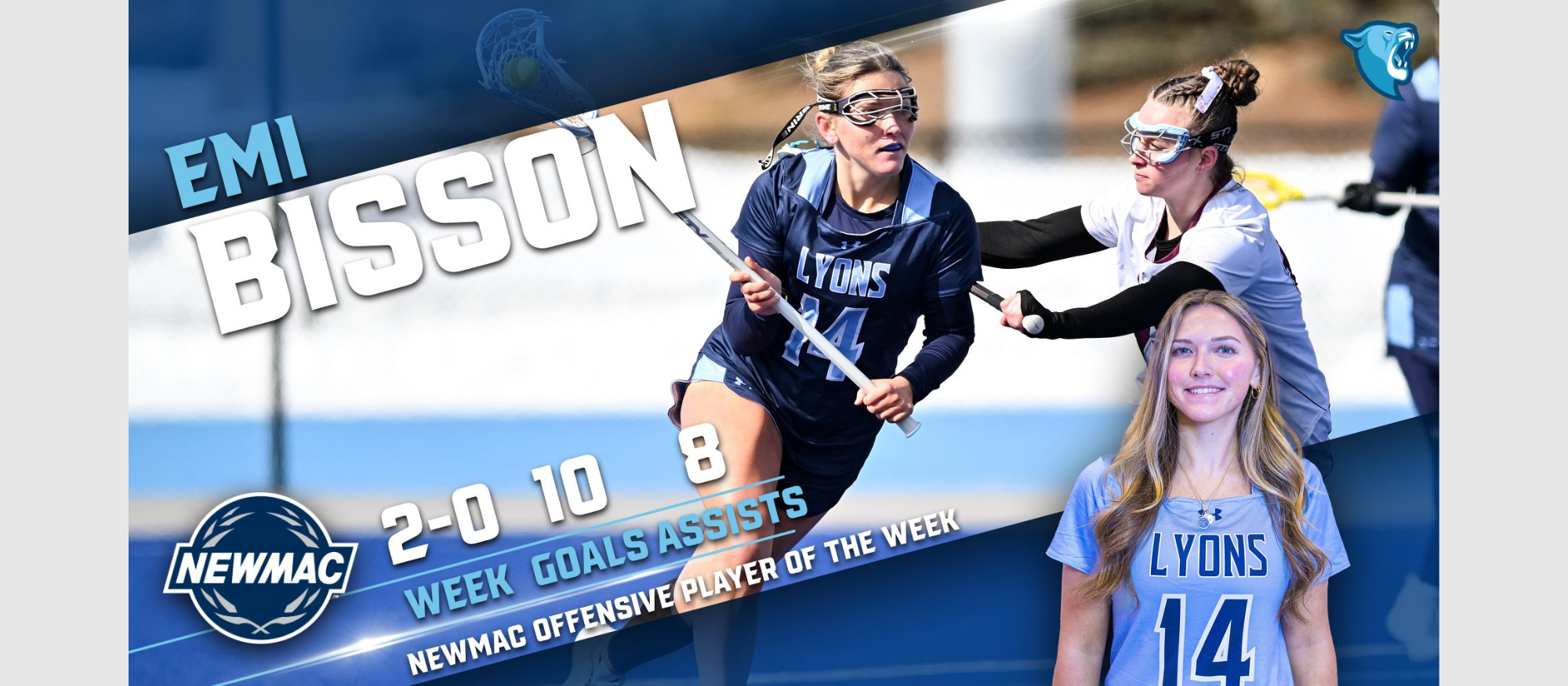 Emi Bisson captures NEWMAC Offensive Player of the Week honors