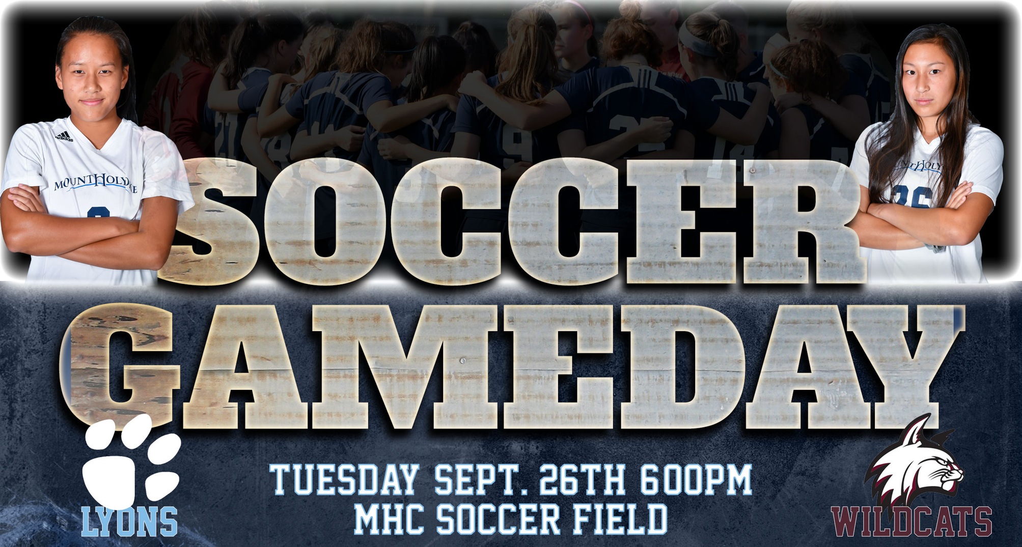 Bay Path Soccer Gameday Graphic