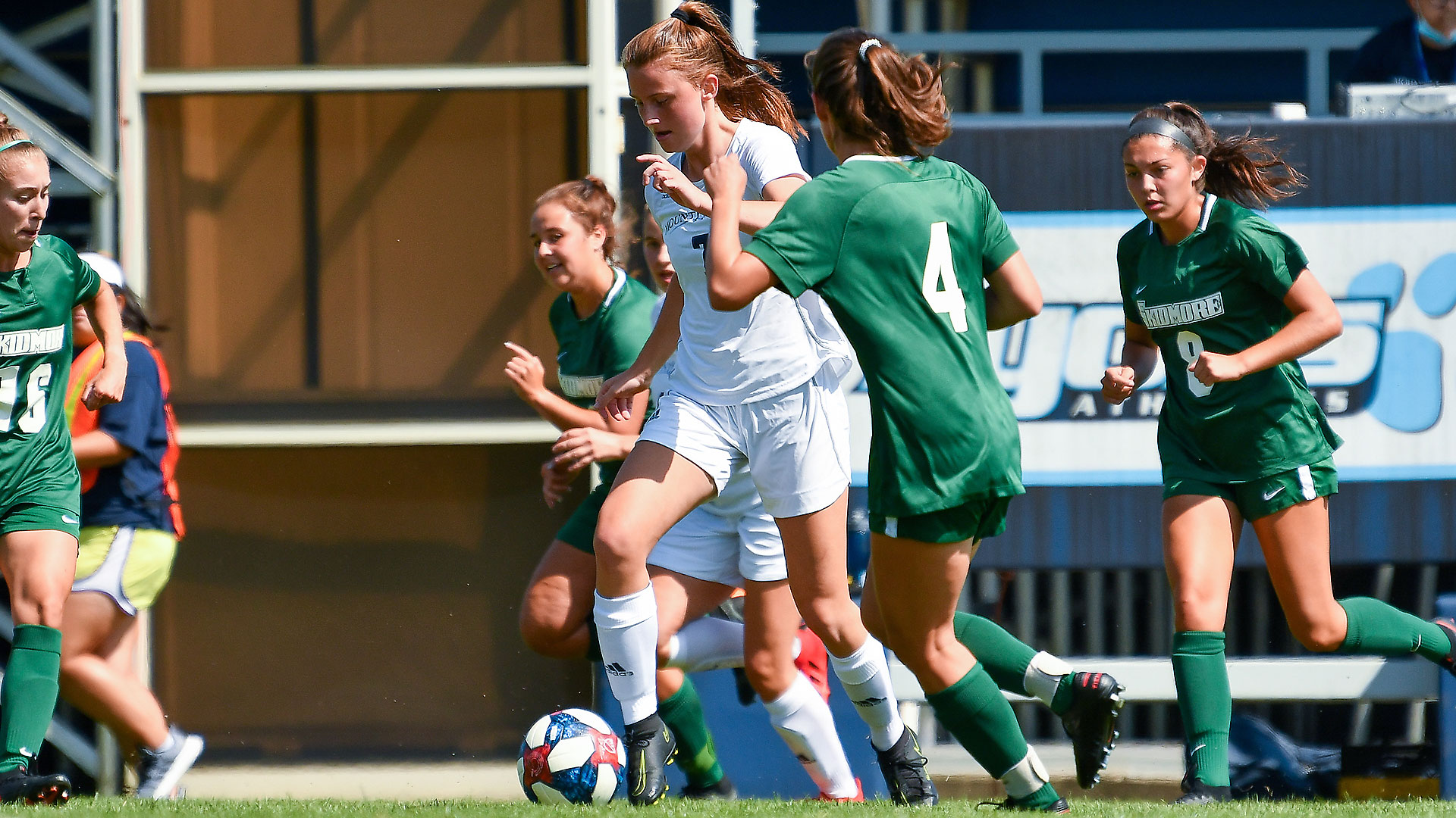 Hannah Keochakian was one of three Lyons who put shots on goal in their loss at Westfield State on Sept. 3, 2022. (RJB Sports file photo)