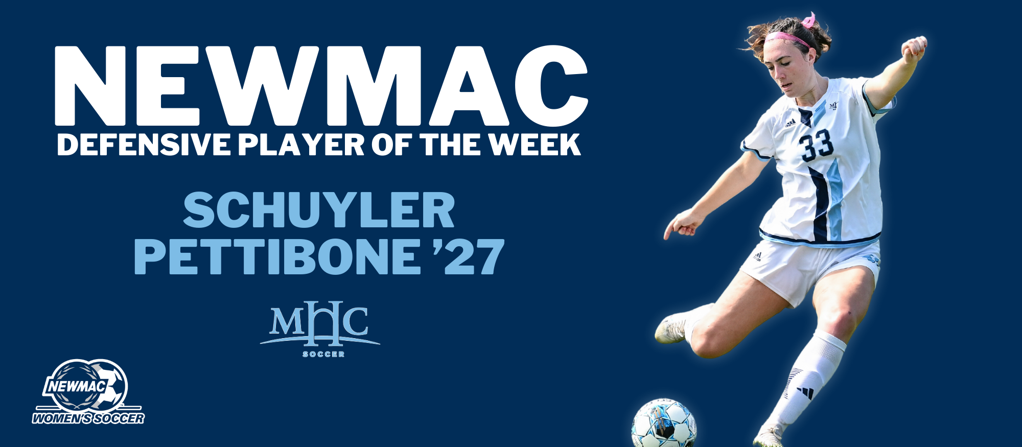 Schuyler Pettibone named NEWMAC Defensive Player of the Week