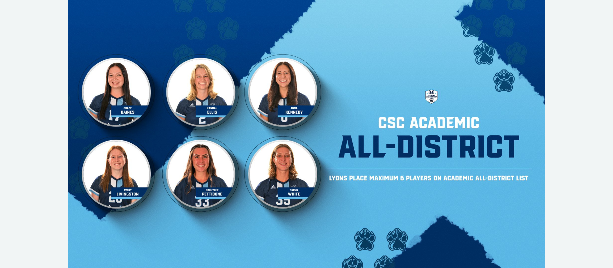 Soccer lands the maximum six players on CSC Academic All-District list