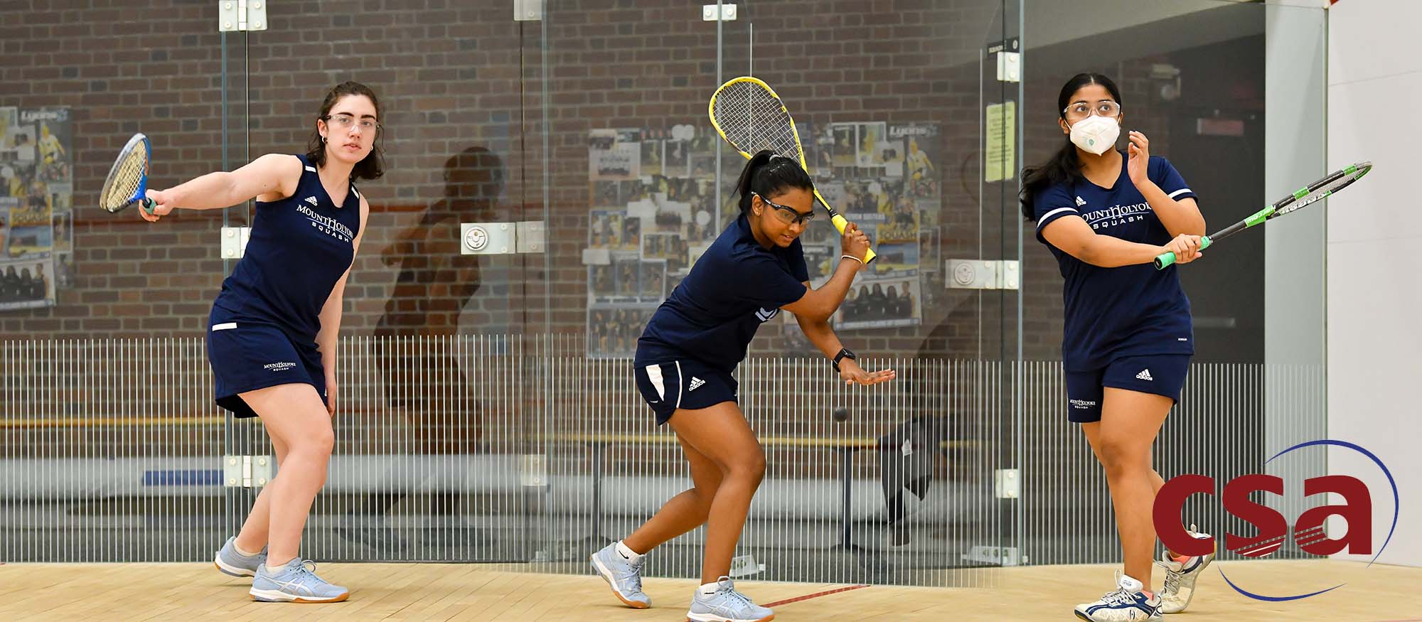 Three Mount Holyoke College Squash Student-Athletes Collect CSA Scholar-Athlete Award