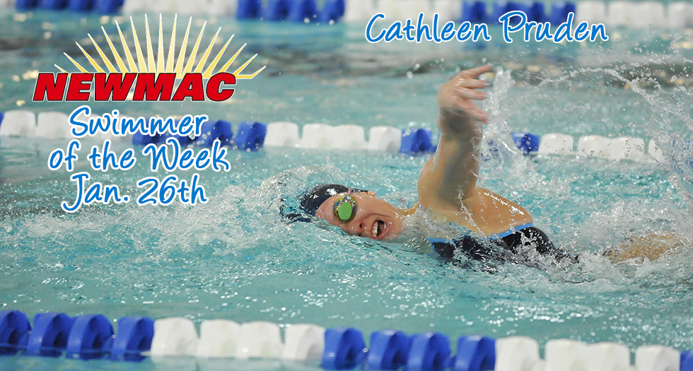 Pruden Named Swimmer of the Week Again