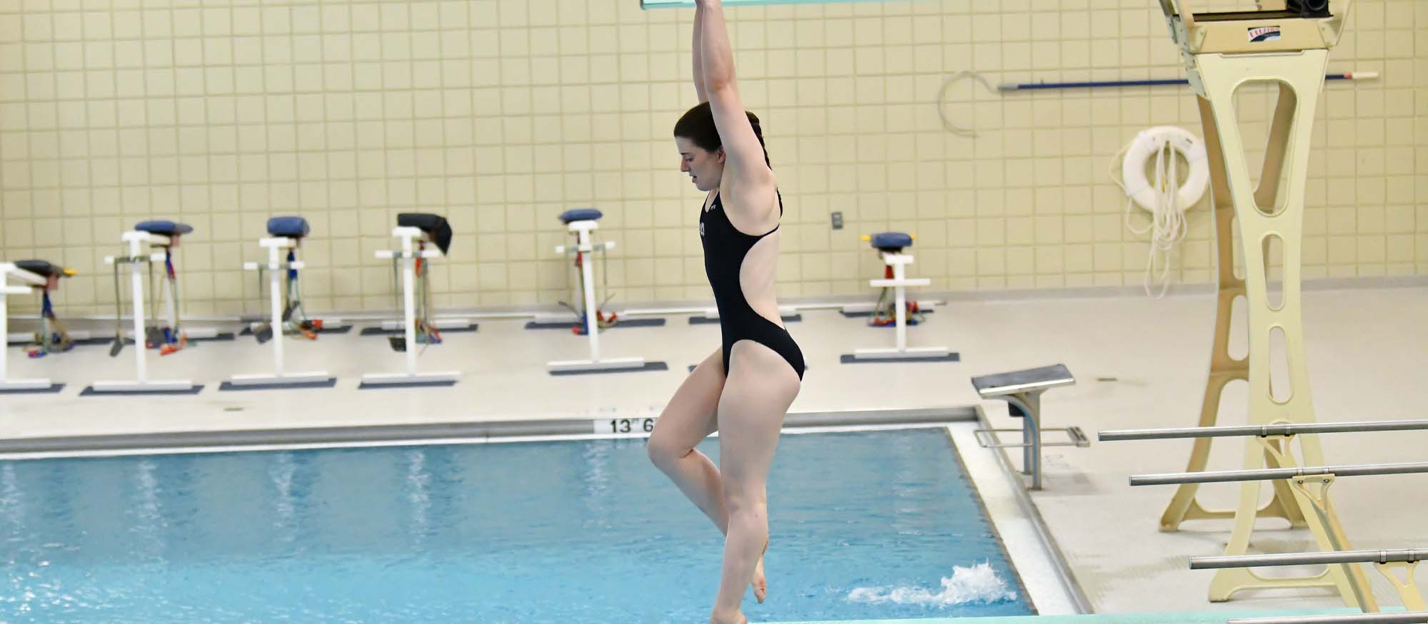 Swimming and Diving Claims Victory, 163-131, over Smith; Murphy Breaks One-Meter Board School Record