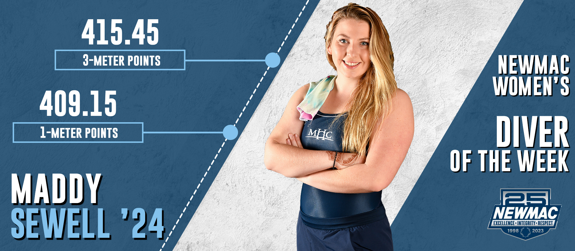 Maddy Sewell named NEWMAC Women's Diver of the Week