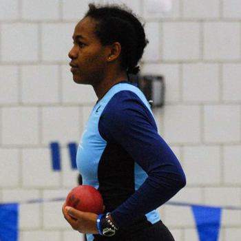 Edebeli Wins Shot Put at NEWMAC Championships