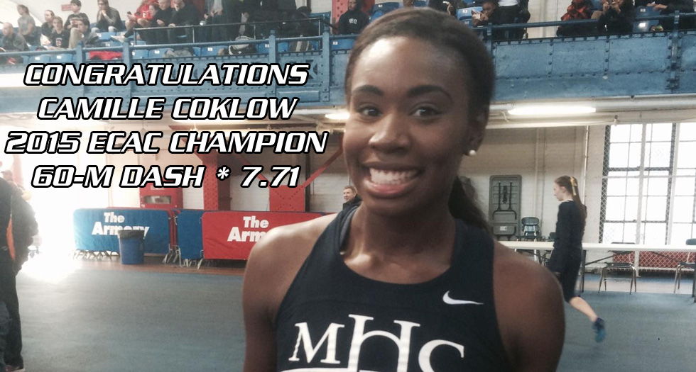 Coklow Wins ECAC 60-Meter Dash Title; Lyons Finish 30th