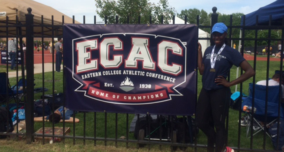 Coklow Wins ECAC Title in 100 Dash; Waits for Nationals Bid