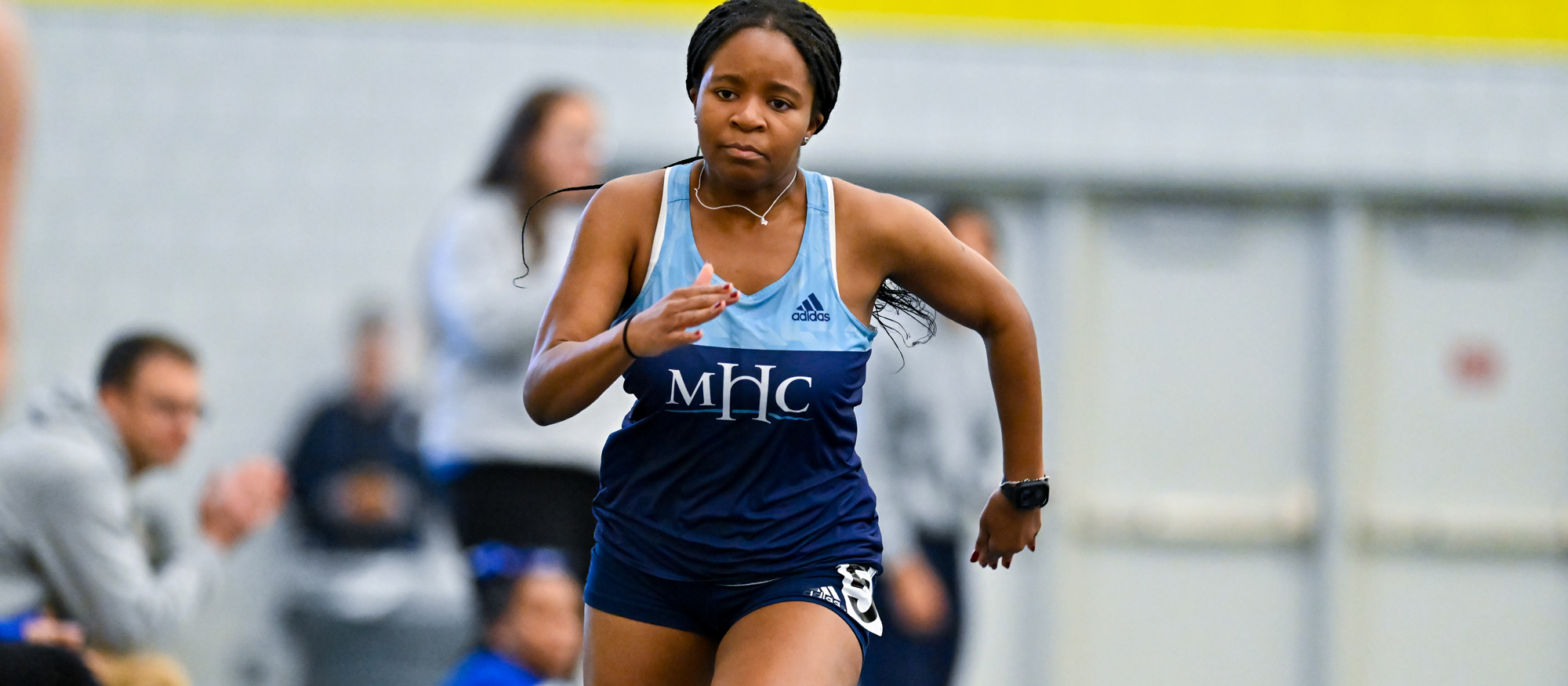Zivaishe Jaravaza and Mount Holyoke competed at the Wesleyan Alumni Invitational on Jan. 24, 2026. (RJB Sports file photo)