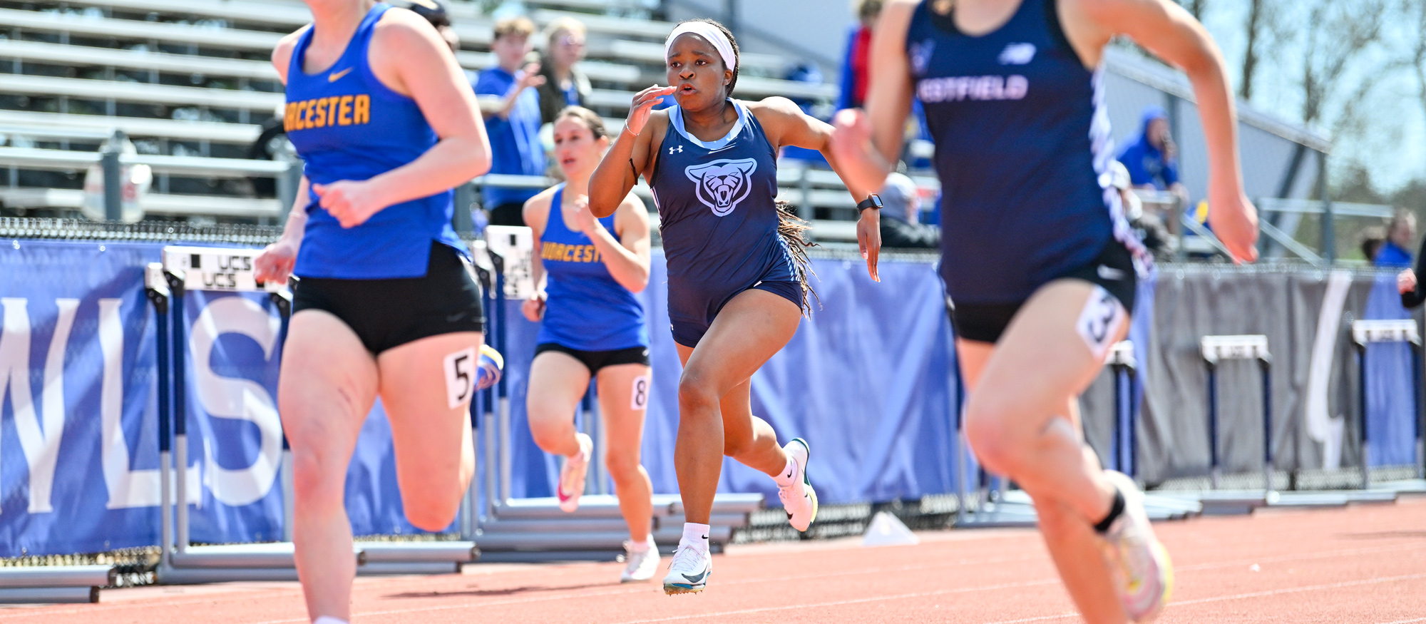 Zivaishe Jaravaza earned the sixth-highest heptathlon score in Mount Holyoke history at the NEWMAC Championships on April 25, 2026. (RJB Sports file photo)