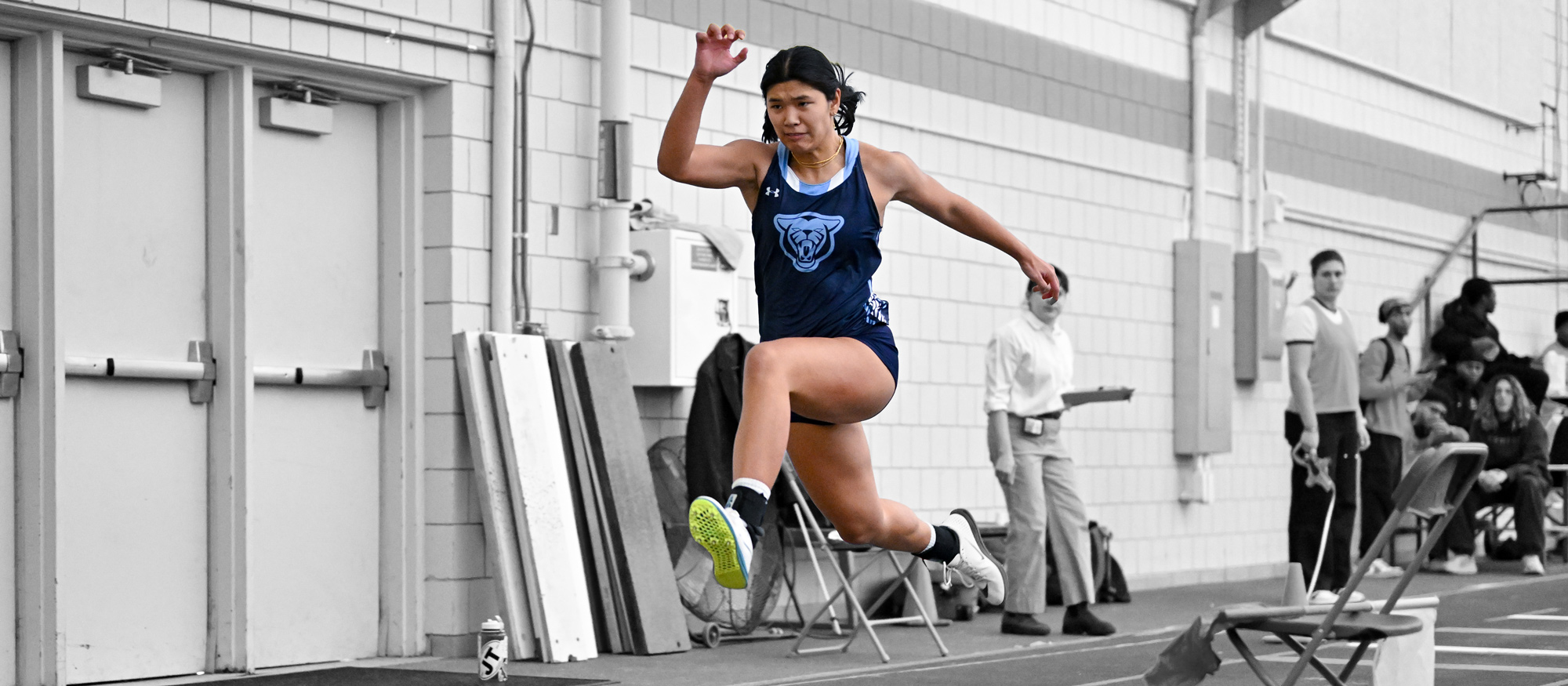 Elle Rimando triple jumped 11.54 meters (37'10.5") at the Tufts Final Qualifier Meet on March 7, 2026, breaking her own team record. (RJB Sports file photo)