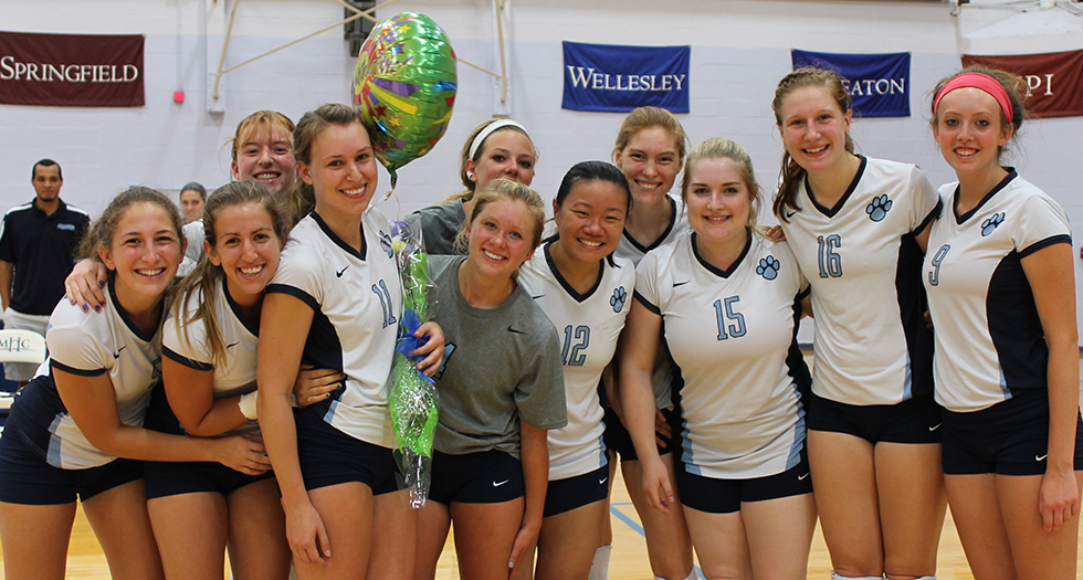Volleyball Defeats MCLA; Iwema Posts 1,000th Career Dig