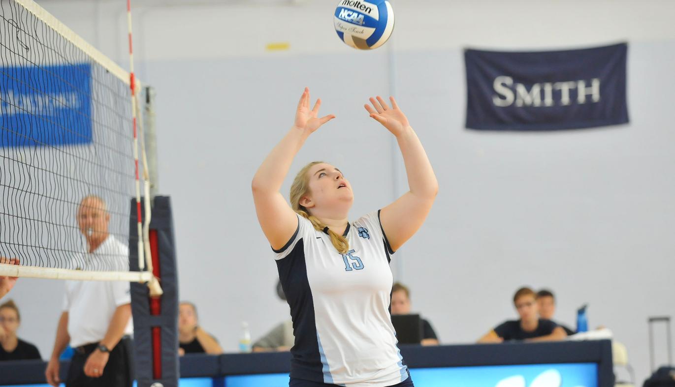 Volleyball Powers Past Elms, 3-1
