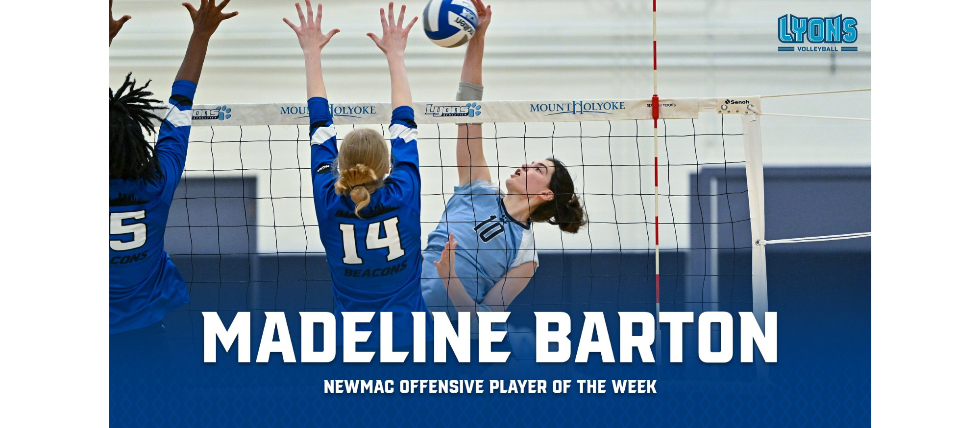 Barton wins second NEWMAC Offensive Player of the Week honor of September